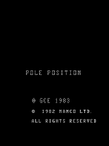 Pole Position screenshot 3 for Vectrex